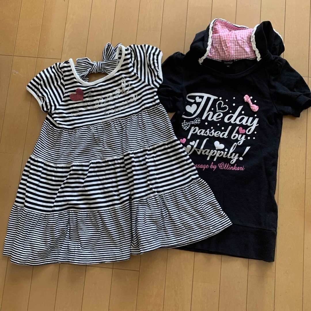 OLLINKARI(オリンカリ)のOLLINKARI カットソー2点セット　140  女の子 キッズ/ベビー/マタニティのキッズ服女の子用(90cm~)(Tシャツ/カットソー)の商品写真