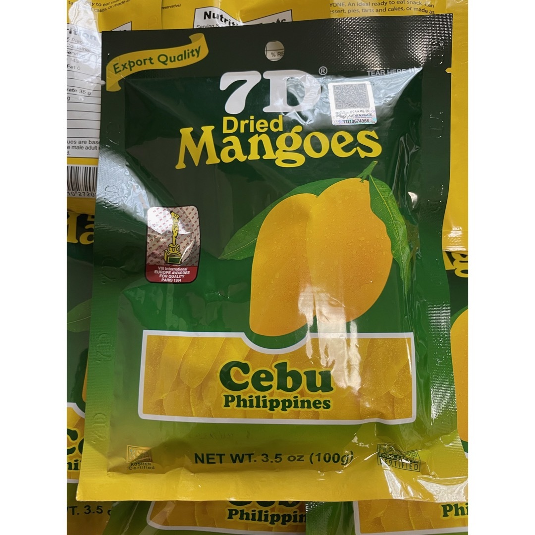 MANGO(マンゴ)のドライマンゴー　100g×5 500g 7D cebu フィリピン　腸活　果物 食品/飲料/酒の食品(フルーツ)の商品写真