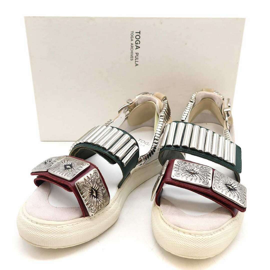 TOGA(トーガ)のTOGA PULLA トーガ プルラ BEAMS別注 19SS METAL SNEAKER SANDALS メタルスニーカーサンダル ホワイト 37 613302946880116 レディースの靴/シューズ(サンダル)の商品写真