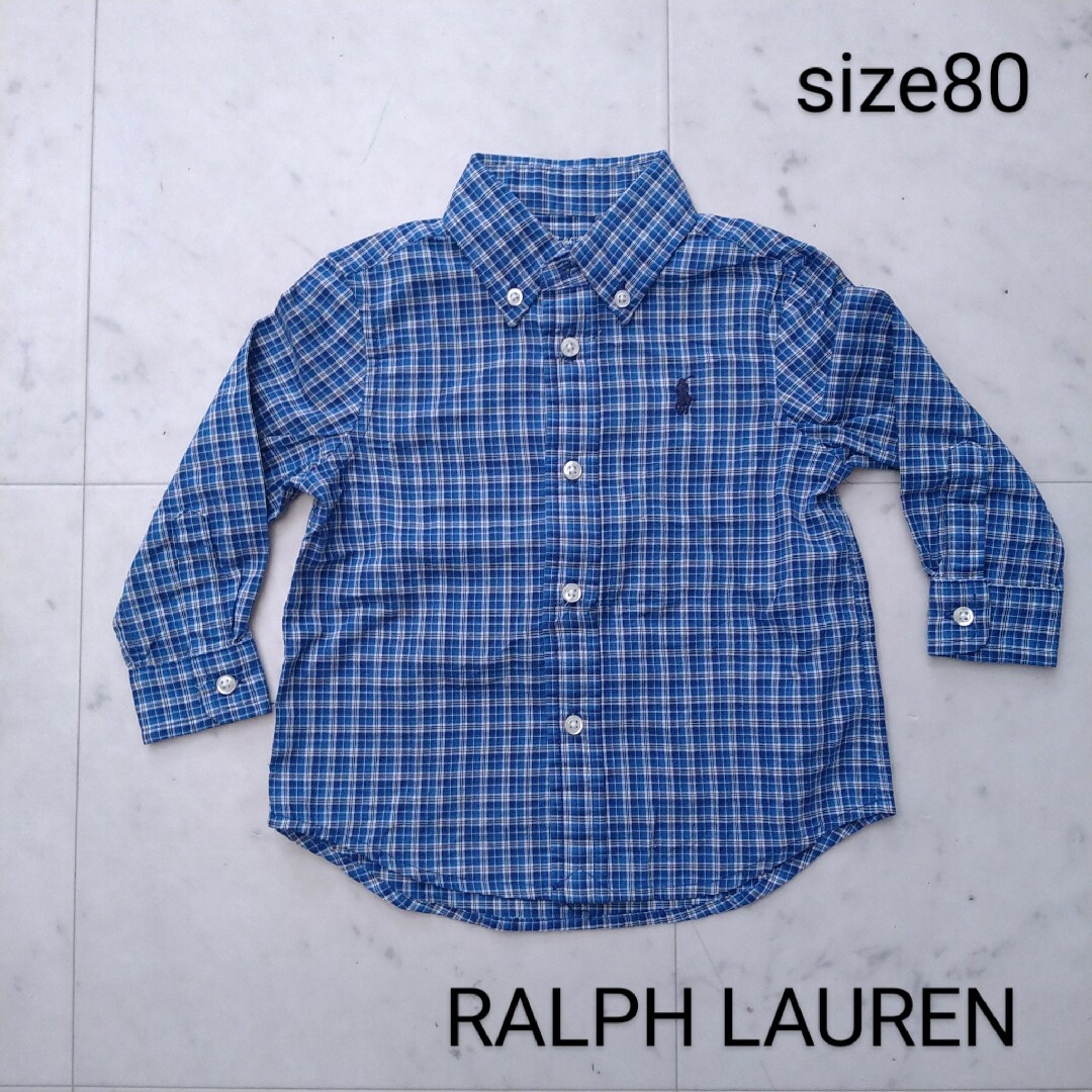 Ralph Lauren(ラルフローレン)のラルフローレン　☆　長袖　シャツ　80 キッズ/ベビー/マタニティのベビー服(~85cm)(シャツ/カットソー)の商品写真