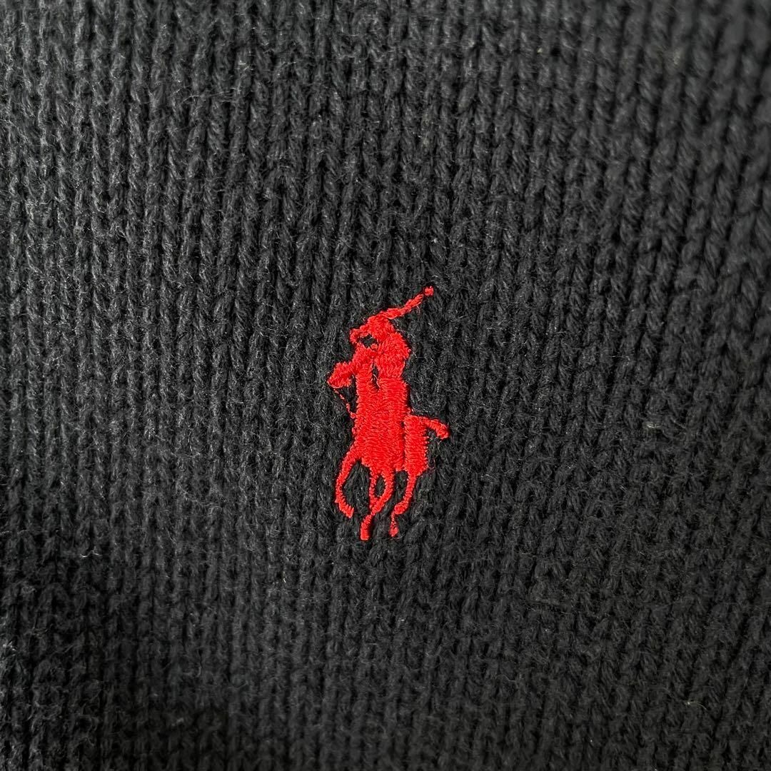 POLO RALPH LAUREN(ポロラルフローレン)の90s ポロラルフローレン カーディガン 紺 ニット コットン ヴィンテージ メンズのトップス(カーディガン)の商品写真