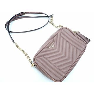 マイケルコース(Michael Kors)のMICHAEL KORS マイケルコース 32H9LT9M2T 本革 レザー キルティング タッセル ショルダー バッグ ピンクベージュ ■■◎レディース(ショルダーバッグ)