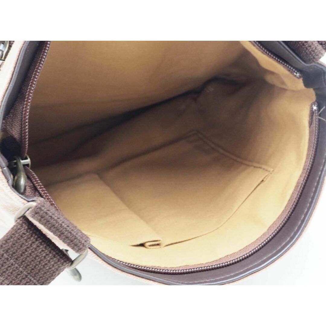 くれあーれ きき 柿渋帆布 ショルダー バッグ ベージュ ■■ メンズ メンズのバッグ(ショルダーバッグ)の商品写真
