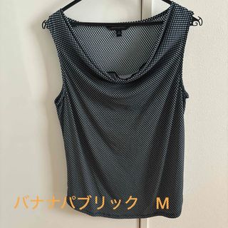 バナナリパブリック(Banana Republic)のバナナパブリック　ノースリーブ　シャツ　トップス　M  夏服　(シャツ/ブラウス(半袖/袖なし))