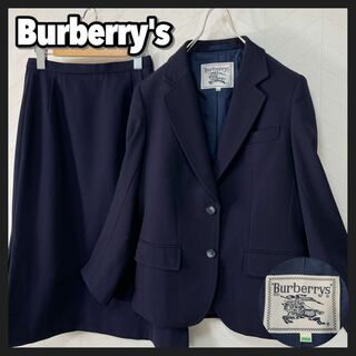 バーバリー(BURBERRY)の美品 Burberry's スーツ セットアップ ジャケット スカート レトロ(Tシャツ(半袖/袖なし))