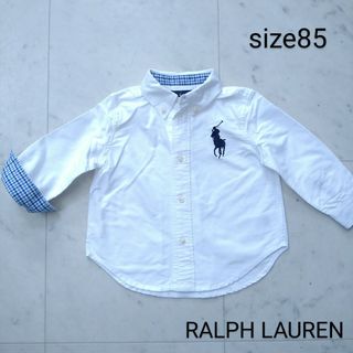 ラルフローレン(Ralph Lauren)のラルフローレン　☆　長袖　シャツ　白　85(シャツ/カットソー)