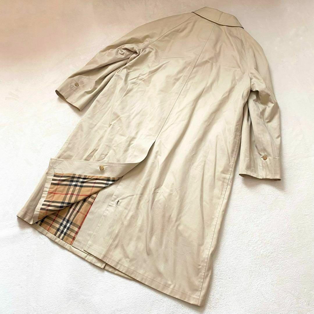 BURBERRY(バーバリー)のバーバリー　ステンカラーコート　ベージュ　M相当　裏ノバチェック レディースのジャケット/アウター(ロングコート)の商品写真