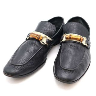 グッチ(Gucci)のGUCCI グッチ バンブーレザーローファー ブラック 42E 138214(その他)