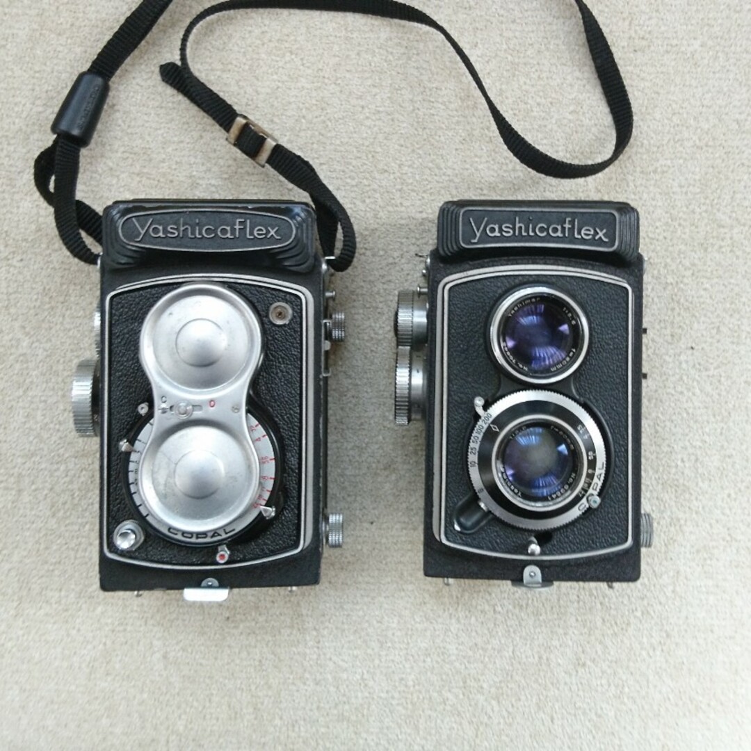 ２眼レフ ヤシカ YashicaFlex ２台セット スマホ/家電/カメラのカメラ(フィルムカメラ)の商品写真