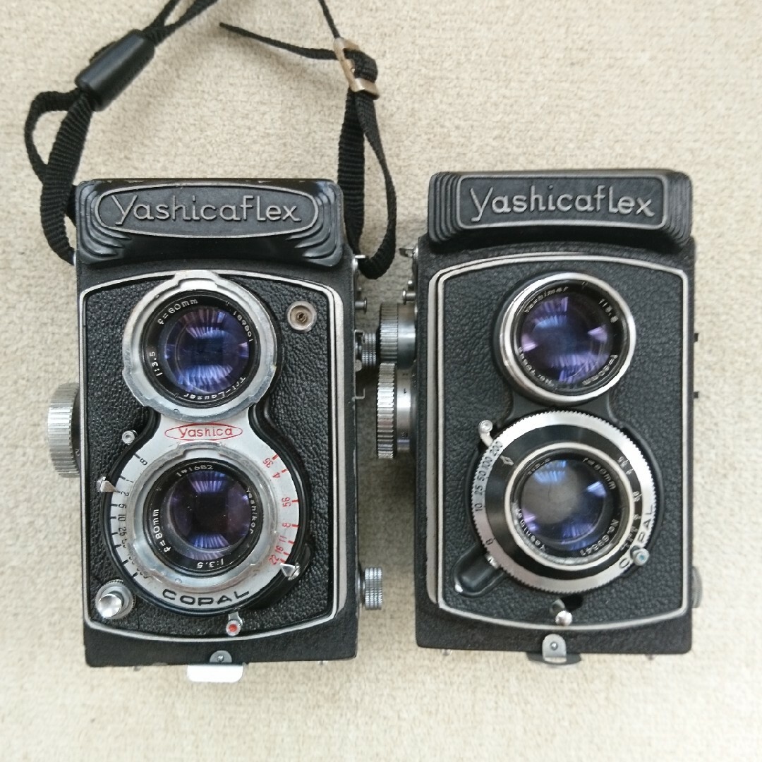 ２眼レフ ヤシカ YashicaFlex ２台セット スマホ/家電/カメラのカメラ(フィルムカメラ)の商品写真