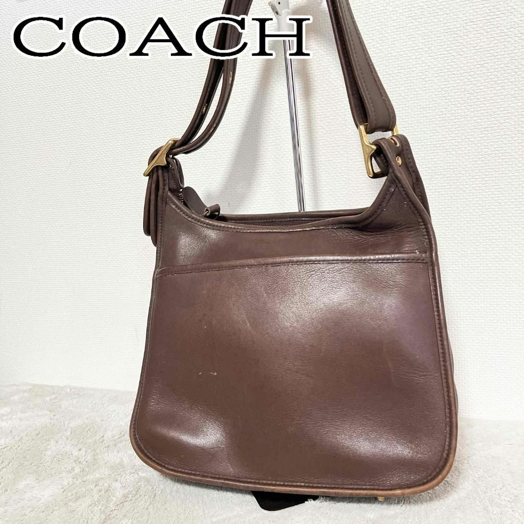 COACH(コーチ)の美品✨COACH コーチセミショルダーバッグトートバッグブラウン茶 レディースのバッグ(ショルダーバッグ)の商品写真