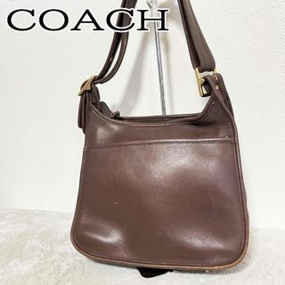 コーチ(COACH)の美品✨COACH コーチセミショルダーバッグトートバッグブラウン茶(ショルダーバッグ)