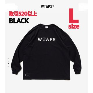 ダブルタップス(W)taps)のWTAPS 2023FW COLLEGE LS TEE BLACK Lサイズ(Tシャツ/カットソー(七分/長袖))