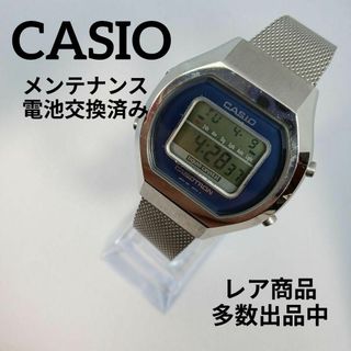 カシオ(CASIO)の724超美品　カシオ　腕時計　クォーツ　デジタルウォッチ　シルバー　1670(腕時計(アナログ))