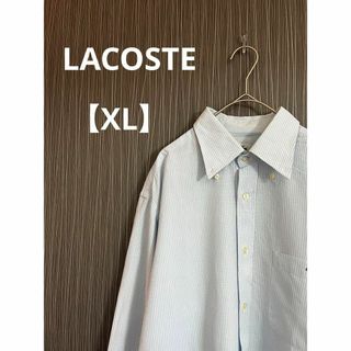 ラコステ(LACOSTE)のLACOSTE ラコステ　ワイシャツ　刺繍ロゴ　コットン(シャツ)