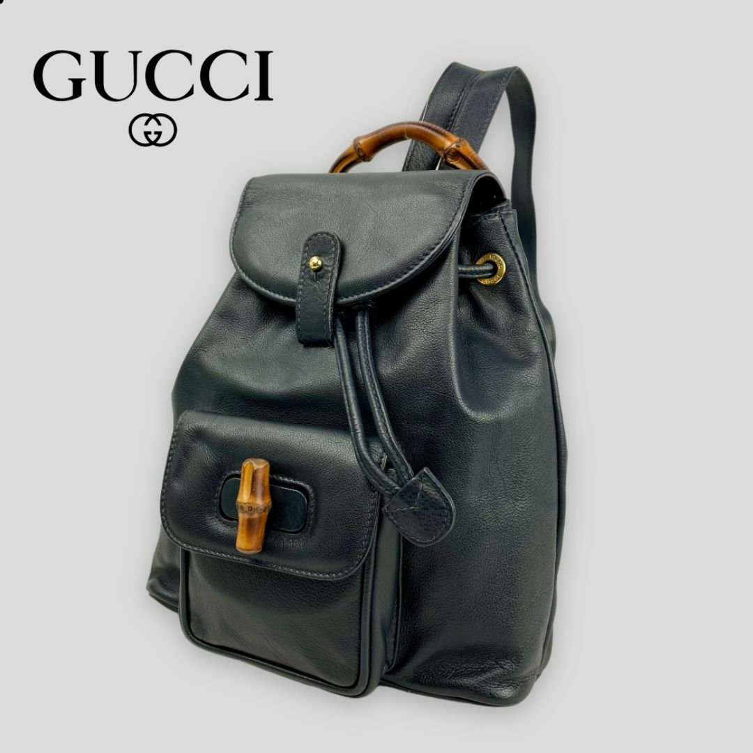Gucci - ○グッチ GUCCI○ バンブー ミニバックパック リュックサック Gucci - ○グッチ GUCCI○ バンブー ミニバックパック リュックサック