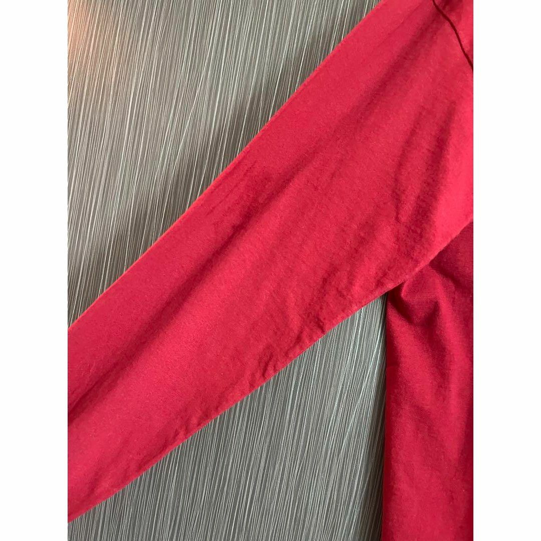 anvil アンビル　プリント　ロンT　赤　コットン メンズのトップス(Tシャツ/カットソー(七分/長袖))の商品写真