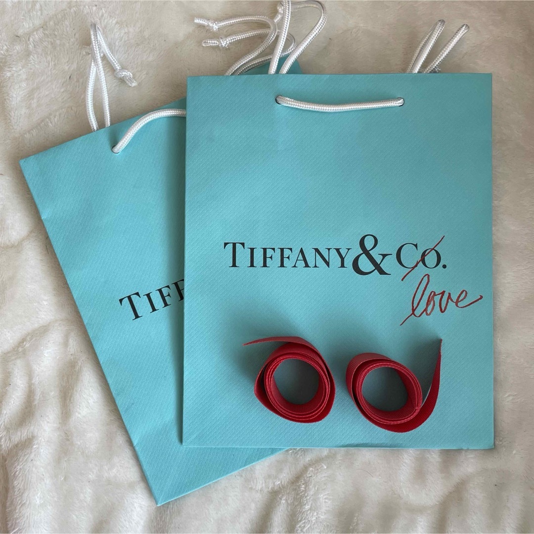 Tiffany & Co.(ティファニー)のティファニー ホワイトデー？限定 中 Sサイズ 紙袋1枚リボン 赤 Love レディースのアクセサリー(その他)の商品写真