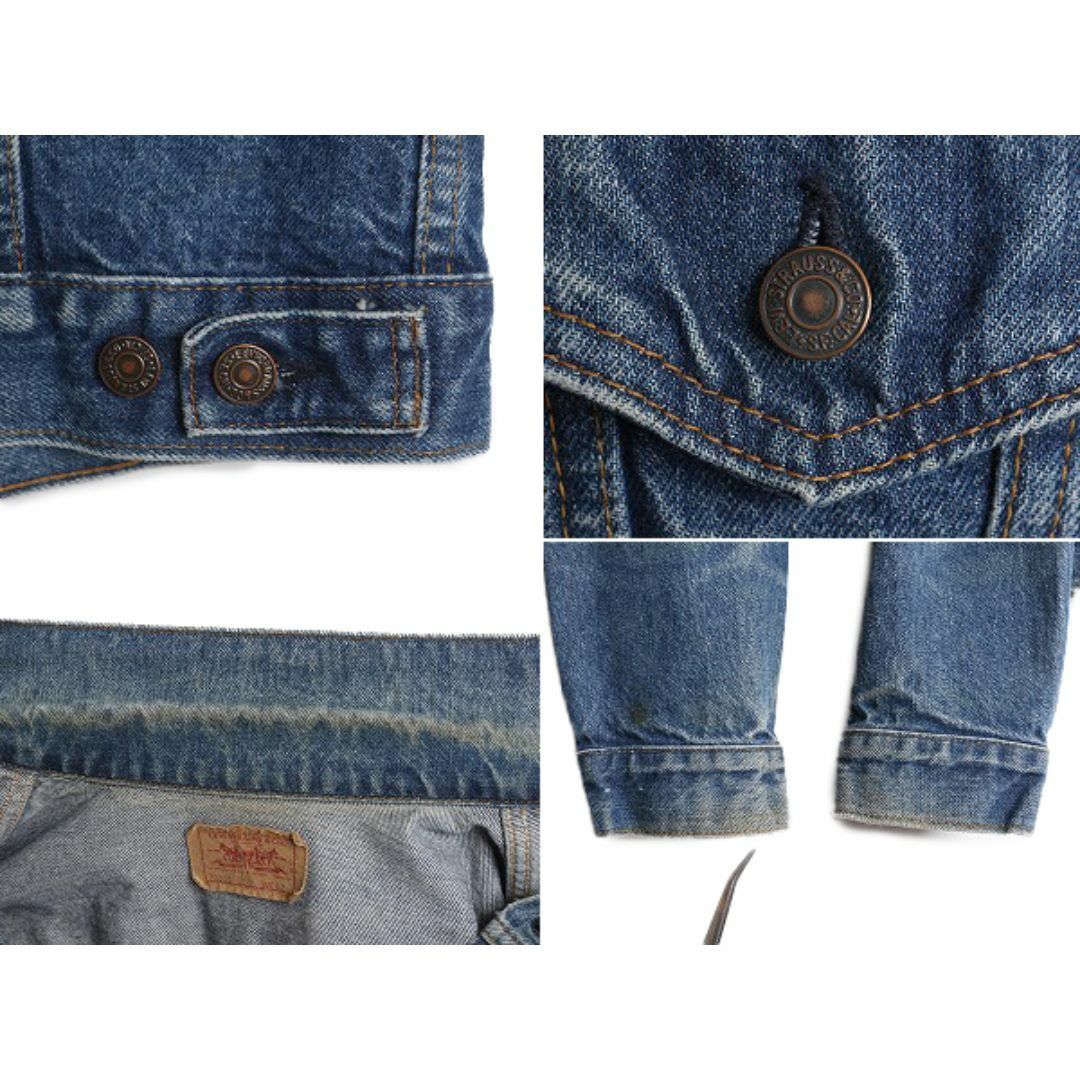 Levi's(リーバイス)の90s USA製 リーバイス 70506 0216 デニム ジャケット 42 メンズ M 程 90年代 オールド Levis ジージャン ブルゾン ポケット付き ジャンパー メンズのジャケット/アウター(Gジャン/デニムジャケット)の商品写真