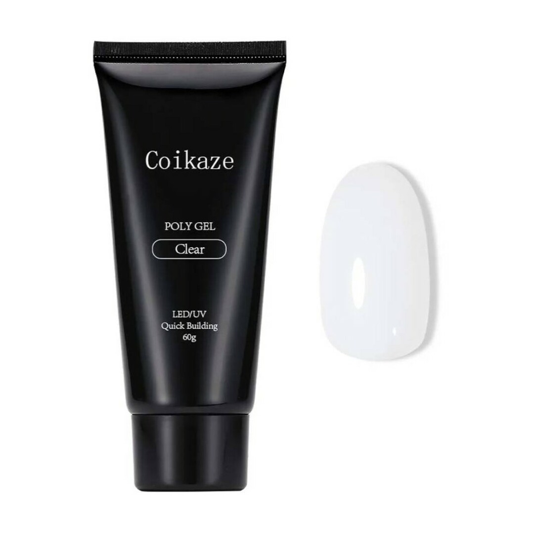 Coikazeクリアジェルポリジェル ジェルネイル 長さだしジェル60g コスメ/美容のネイル(ネイル用品)の商品写真