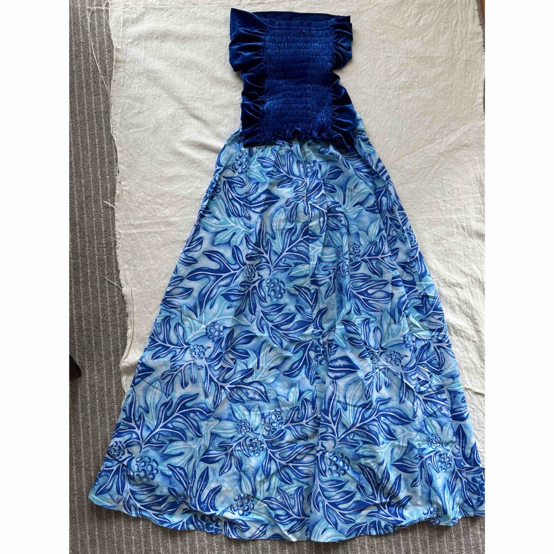 フラダンス ベロア セパレート ドレス レディースのフォーマル/ドレス(ロングドレス)の商品写真