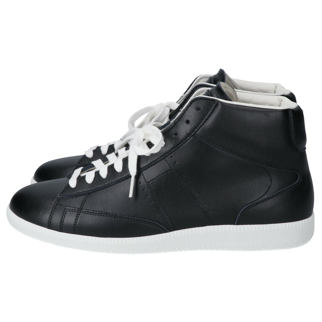 Maison Martin Margiela(マルタンマルジェラ)のメゾンマルジェラ 【美品】17年製 22 S57WS0129 BLACK LEATHER ATHLETIC SHOES ハイカット スニーカー 44 メンズの靴/シューズ(スニーカー)の商品写真