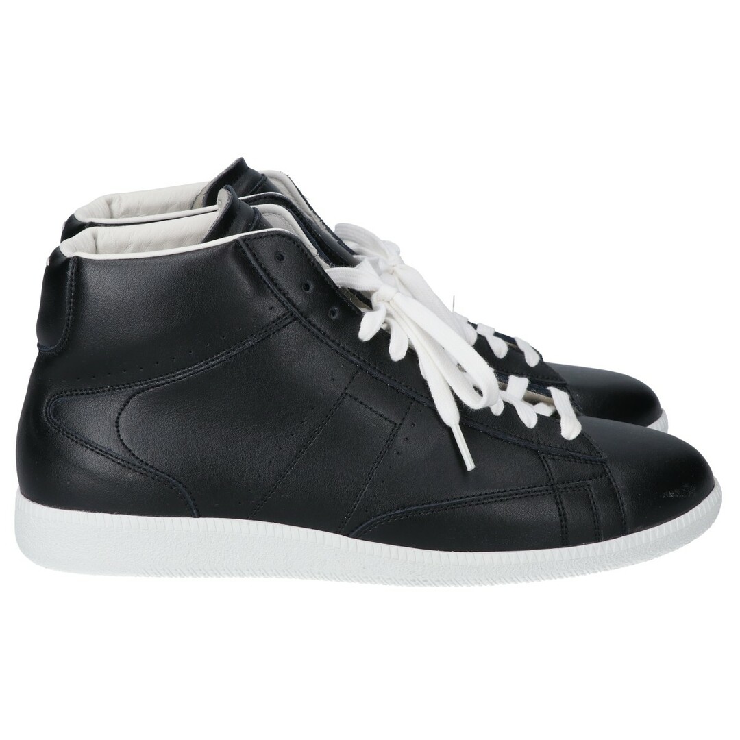 Maison Martin Margiela(マルタンマルジェラ)のメゾンマルジェラ 【美品】17年製 22 S57WS0129 BLACK LEATHER ATHLETIC SHOES ハイカット スニーカー 44 メンズの靴/シューズ(スニーカー)の商品写真