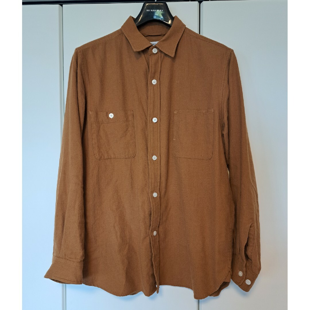 JOURNAL STANDARD(ジャーナルスタンダード)のOUGHT シャツ 長袖 綿麻 ウール混 茶系 ジャーナルスタンダード メンズのトップス(シャツ)の商品写真