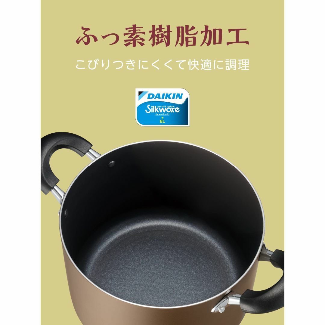 【特価セール】和平フレイズ ペイント 大きい鍋 22cm 寸胴鍋 シチューポット インテリア/住まい/日用品のキッチン/食器(調理道具/製菓道具)の商品写真