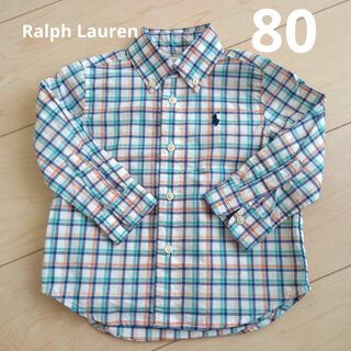 ラルフローレン(Ralph Lauren)のRalph Lauren ラルフローレン チェックシャツ 12M 80(シャツ/カットソー)