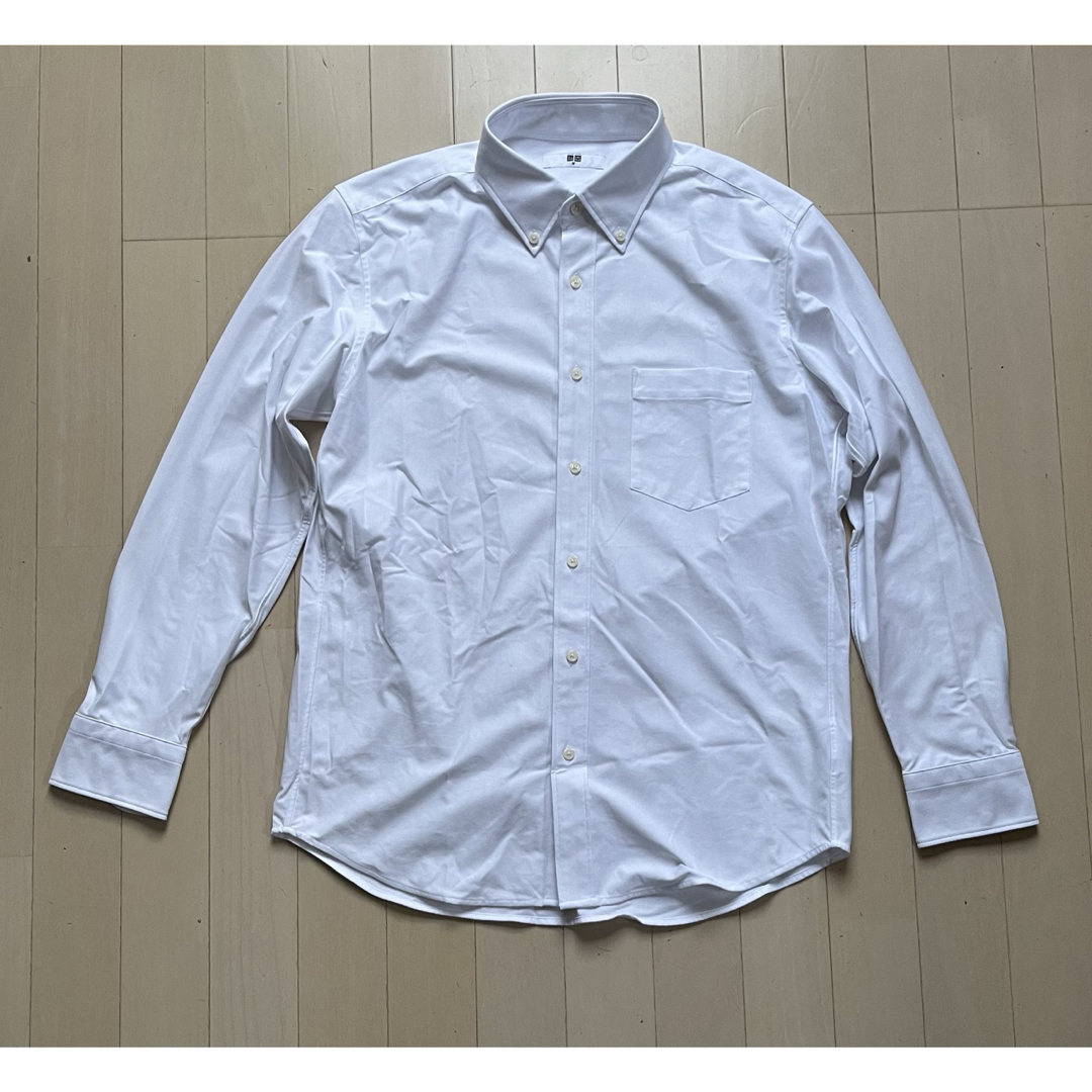 UNIQLO(ユニクロ)のUNIQLO ノンアイロン ジャージーシャツ ボタンダウンカラー サイズ M メンズのトップス(シャツ)の商品写真