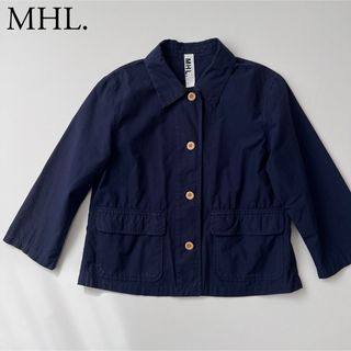 エムエイチエル(MHL.)のMHL. マーガレットハウエル　コットンジャケット　ネイビー　アウター(テーラードジャケット)