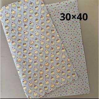 リバーシブルランチョンマット♡プリン♡約30×40(外出用品)