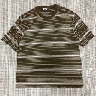 ユニクロ(UNIQLO)の美品　ユニクロUNIQLO JW Anderson ボーダー　tシャツ　ポケット(Tシャツ/カットソー(半袖/袖なし))