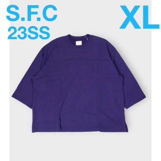 ワンエルディーケーセレクト(1LDK SELECT)のS.F.C 23SS FOOTBALL LS TEE XL パープル(Tシャツ/カットソー(七分/長袖))