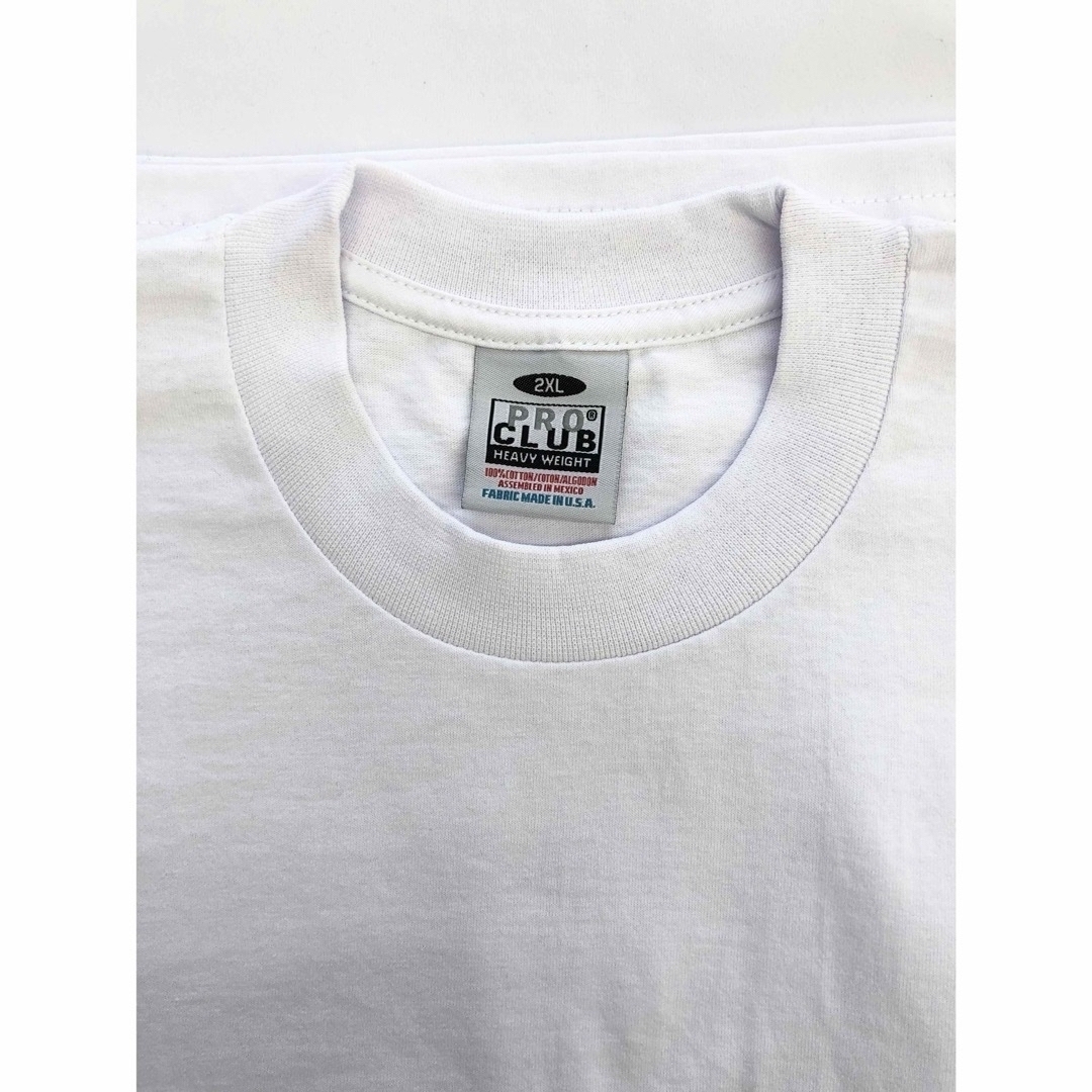 PRO CLUB(プロクラブ)のPRO CLUB プロクラブ 6.5oz ヘビーTシャツ　2枚セット　2XL メンズのトップス(Tシャツ/カットソー(半袖/袖なし))の商品写真