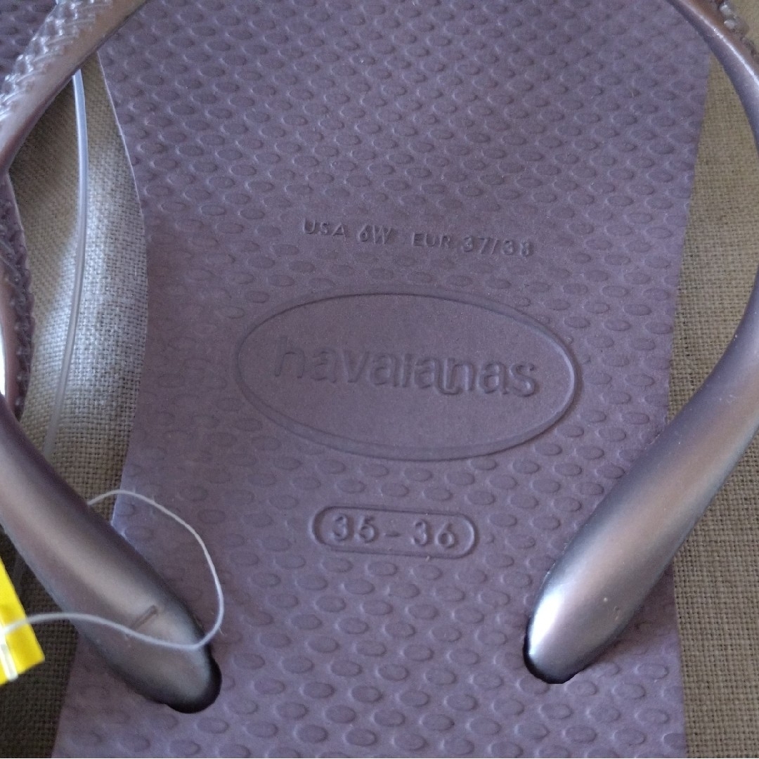 havaianas(ハワイアナス)のhavaianas ハワイアナス ビーチサンダル新品未使用 35-36 レディースの靴/シューズ(ビーチサンダル)の商品写真