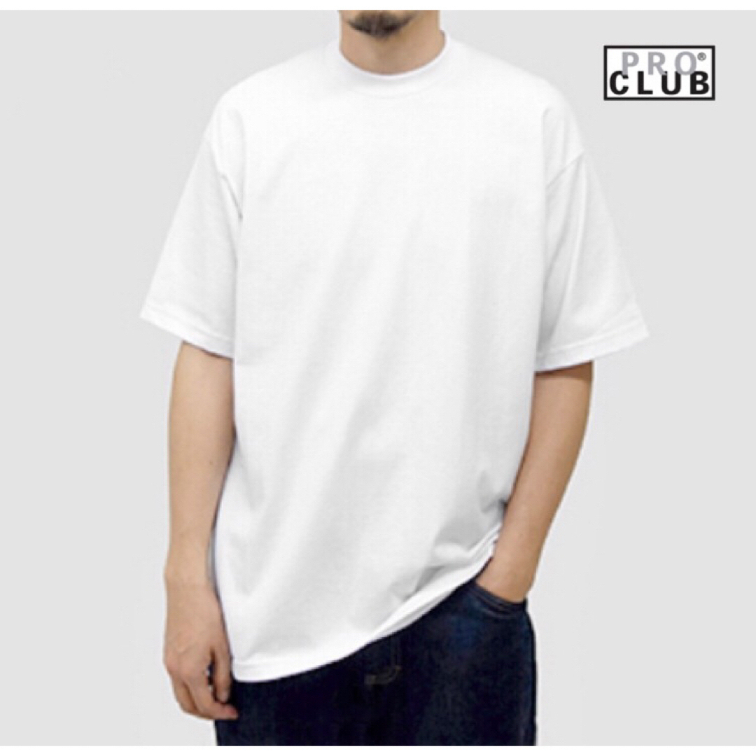 PRO CLUB(プロクラブ)のPRO CLUB プロクラブ 6.5oz ヘビーTシャツ　2枚セット　XL メンズのトップス(Tシャツ/カットソー(半袖/袖なし))の商品写真