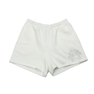 CHROME HEARTS クロムハーツ GRP ワイノットスウェットショーツ ショートパンツ クロスパッチ コットン ホワイト M 美品 中古 62343