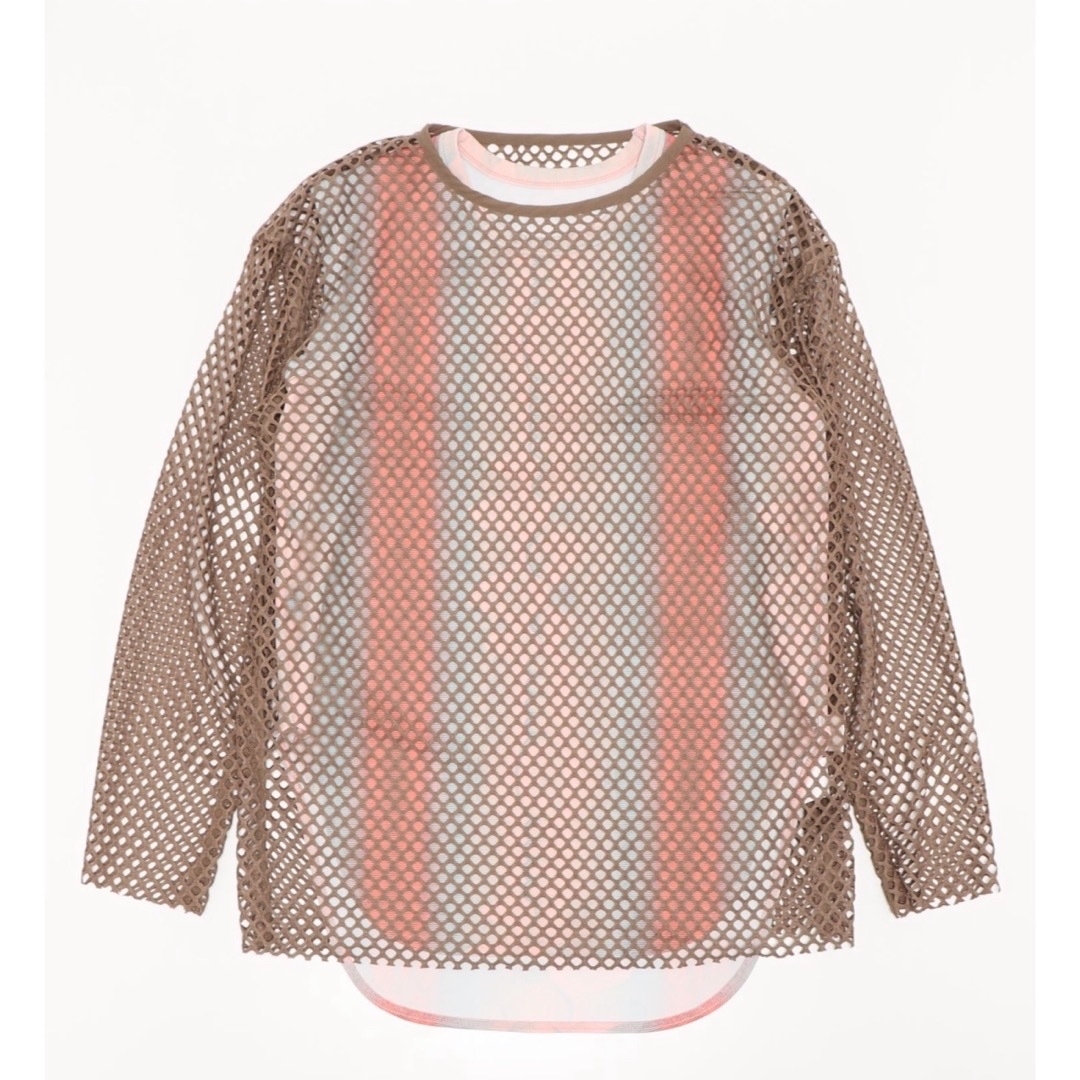 Ameri VINTAGE(アメリヴィンテージ)のMEDI WAVE PATTERN MESH TOP レディースのトップス(Tシャツ(長袖/七分))の商品写真