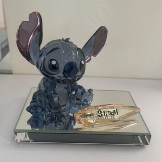 スワロフスキー(SWAROVSKI)のDisney  限定品 スティッチ  鏡面台座付き(置物)