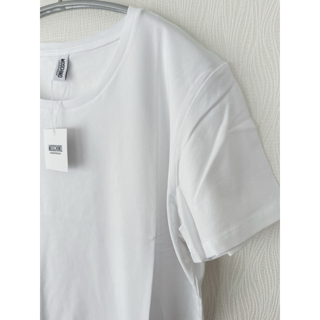 MOSCHINO(モスキーノ)の【新品】MOSCHINO  モスキーノ  ベア ホワイト Tシャツ レディースのトップス(Tシャツ(半袖/袖なし))の商品写真