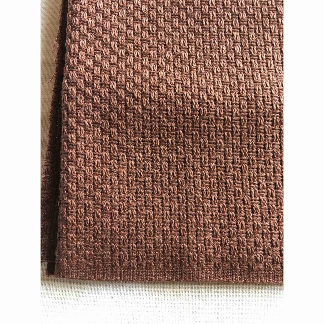 刺繍用生地　こげ茶　90×50cm ハンドメイドの素材/材料(生地/糸)の商品写真