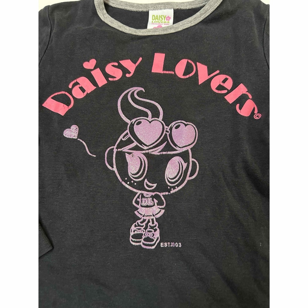 DAISY LOVERS(ディジーラバーズ)のdaisy lovers ロンT  110㎝  長袖  黒 キッズ/ベビー/マタニティのキッズ服女の子用(90cm~)(Tシャツ/カットソー)の商品写真