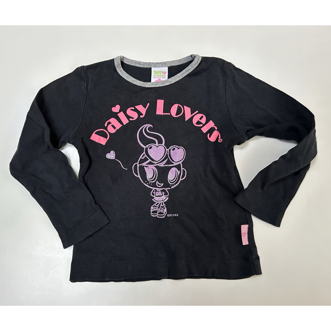 DAISY LOVERS(ディジーラバーズ)のdaisy lovers ロンT  110㎝  長袖  黒 キッズ/ベビー/マタニティのキッズ服女の子用(90cm~)(Tシャツ/カットソー)の商品写真