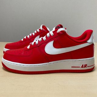 ナイキ(NIKE)のNIKEiD AIR FORCE 1  RED/WHT(スニーカー)