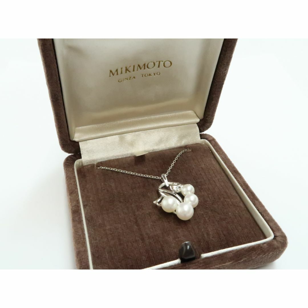 MIKIMOTO(ミキモト)のミキモト　4-5.5mm　4Pパール　Silver　ネックレス　18682205 レディースのアクセサリー(ネックレス)の商品写真