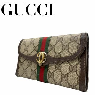 グッチ(Gucci)のグッチ　W1　長財布　GGスプリーム　シェリーライン　インターロッキング　PVC(Tシャツ(半袖/袖なし))