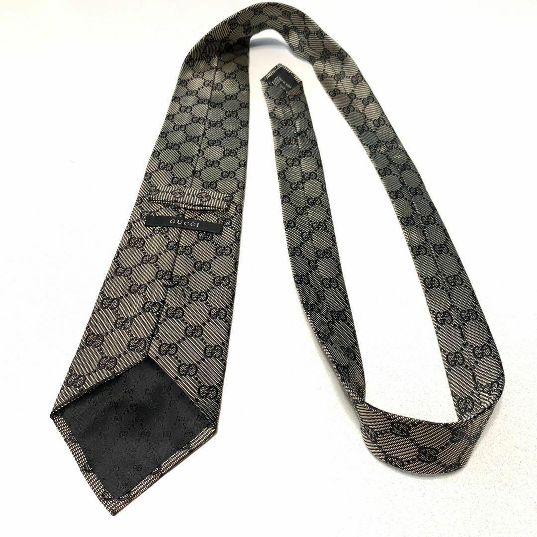 Gucci(グッチ)の☆美品☆GUCCI gg総柄 グレー ネクタイ 0365s60 メンズのファッション小物(ネクタイ)の商品写真