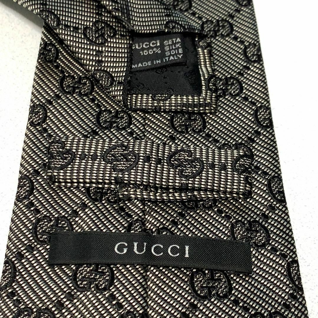 Gucci(グッチ)の☆美品☆GUCCI gg総柄 グレー ネクタイ 0365s60 メンズのファッション小物(ネクタイ)の商品写真